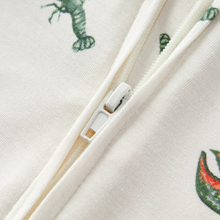 Mint Lobster Luxe Stretch Zipper Pajama