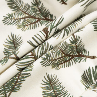 Pine Brushed Ruffle Footed Romper
