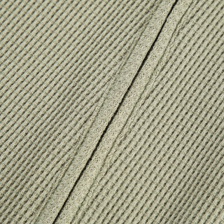 Tea Waffle Zipper Footed Romper