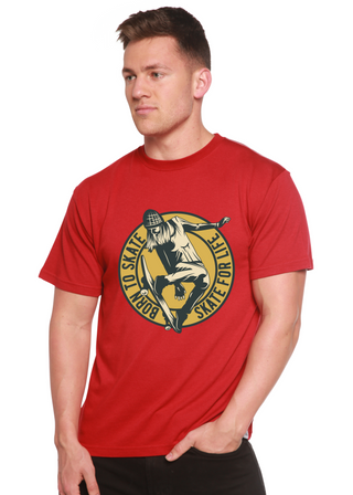 Skate For Life Men's Bamboo Viscose/Organic Cotton Short Sleeve Graphic T-Shirt