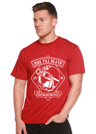 Ride Till Death Spun Bamboo® Men's Bamboo Viscose/Organic Cotton Short Sleeve Graphic T-Shirt