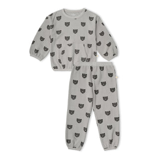 Organic Tee & Pant Slouch Set - Woodland Bear