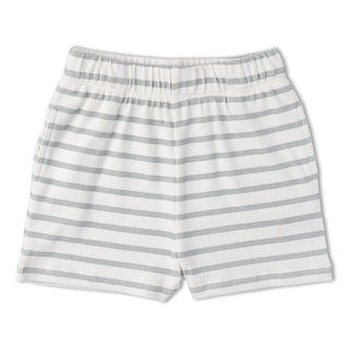 Organic Tank Top & Shorts Set - Fog Stripes
