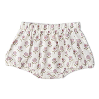 Organic Scalloped Top & Bloomers Set - Lavender