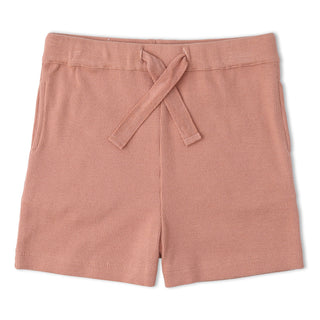 Organic Collar Tee & Shorts Set - Terra Stripes