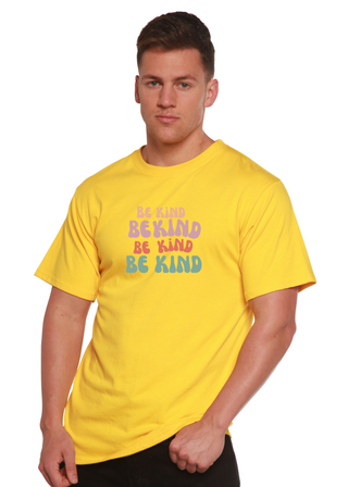 Be Kind Men's Bamboo Viscose/Organic Cotton Short Sleeve Graphic T-Shirt