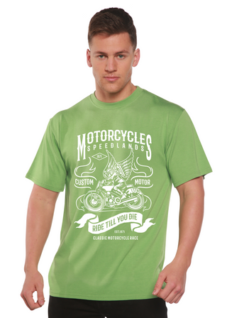 Motorcycles Men's Bamboo Viscose/Organic Cotton Short Sleeve Graphic T-Shirt
