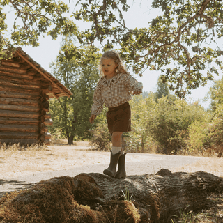 Organic Corduroy Skirt - Brown