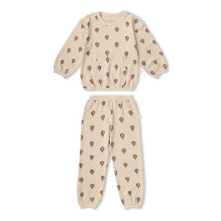 Organic Tee & Pant Slouch Set - Ballon Voyage