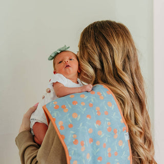 3 Pack Premium Burp Cloths - Clementine