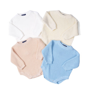 100% Cotton Classic Baby Knit Romper