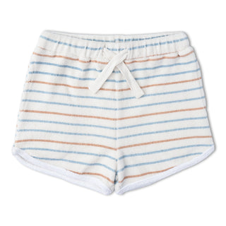 Organic Sleeveless Tee & Shorts Set - Cabana Stripes