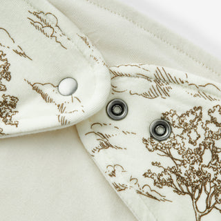 Country Toile Luxe Stretch Kerchief Bib