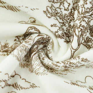 Country Toile Luxe Stretch Kerchief Bib