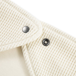 Vanilla Waffle Kerchief Bib