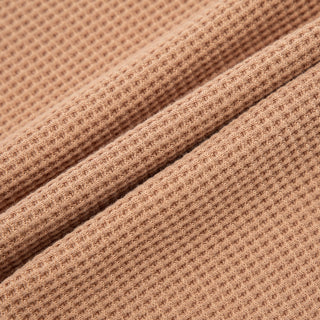 Tawny Rose Waffle Kerchief Bib