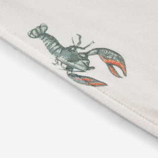 Mint Lobster Luxe Stretch Kerchief Bib