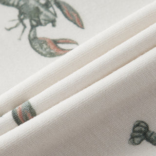 Mint Lobster Luxe Stretch Kerchief Bib