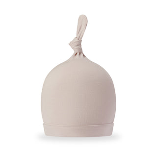 Sepia Rose Luxe Solid Knotted Beanie Hat
