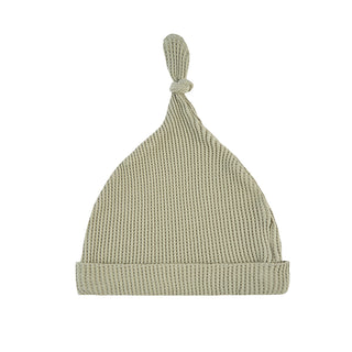 Tea Waffle Knotted Beanie Hat