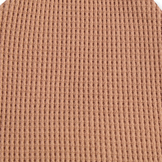 Tawny Rose Waffle Knotted Beanie Hat