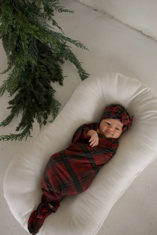 Bamboo Swaddle | Christmas Plaid