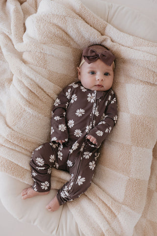 Bamboo Zip Pajamas | Midnight Meadow