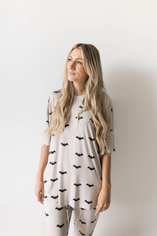 Short Sleeve Women's Bamboo Lounge Set | It's Bats!