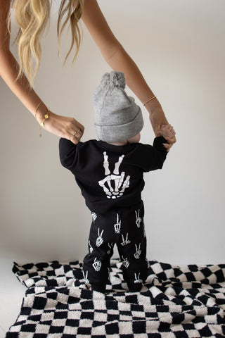 Child Sweat Set | Midnight Skelly