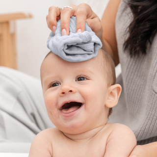 Muslin Washcloths by Comfy Cubs - Slate