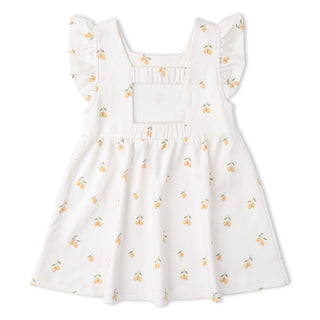 Organic Cutout Back Dress - Lemons