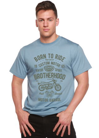 Motorcycle Brotherhood Men's Bamboo Viscose/Organic Cotton Short Sleeve Graphic T-Shirt
