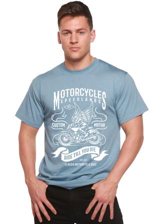 Motorcycles Men's Bamboo Viscose/Organic Cotton Short Sleeve Graphic T-Shirt