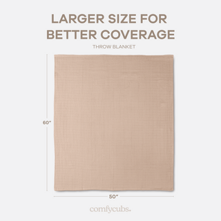 Adult Waffle Blankets in Blush