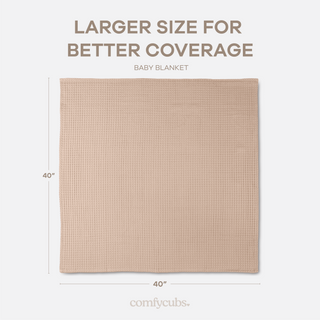 Baby Waffle Blankets in Blush