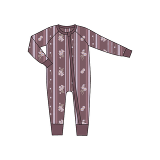 Cottage Stripe Floral Bamboo Pajamas