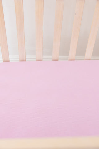 (SOLID, ribbed) Saltwater Princess - Crib Sheet