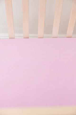 (SOLID, ribbed) Saltwater Princess - Crib Sheet