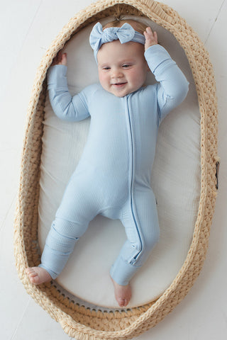 Blue Macaron (ribbed) - Zippy