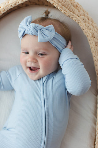 Blue Macaron (ribbed) - Zippy