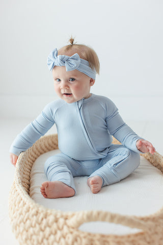 Blue Macaron (ribbed) - Zippy