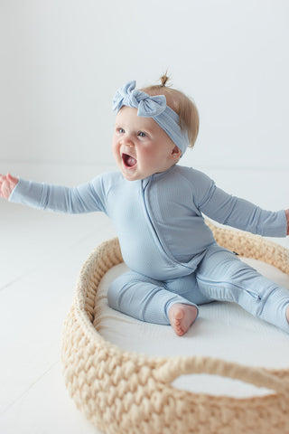 Blue Macaron (ribbed) - Zippy