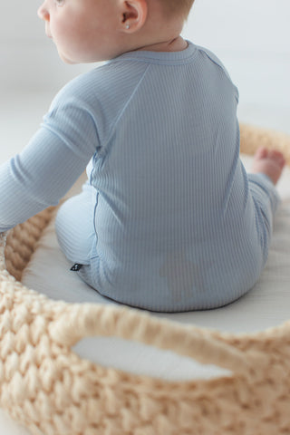 Blue Macaron (ribbed) - Zippy