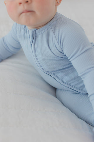 Blue Macaron (ribbed) - Zippy