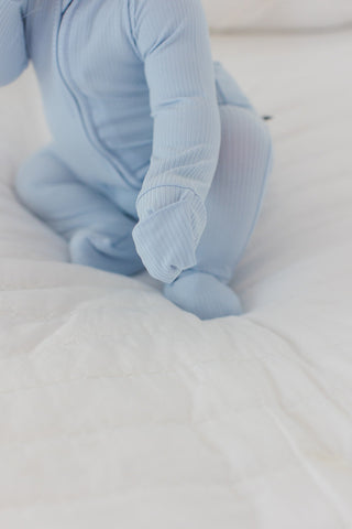 Blue Macaron (ribbed) - Zippy