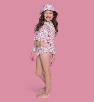 MAGICAL MERMAID DREAM TWO-PIECE RASH GUARD RUFFLE SWIM SUIT