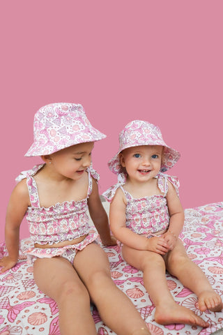 MAGICAL MERMAID DREAM SMOCKED TANKINI TWO PIECE SWIM SUIT