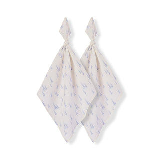 Sunset Jellyfish Organic Cotton Two-Piece Burp Cloth Set