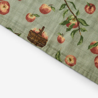 Apple Orchard Organic Cotton Two-Piece Burp Cloth Set