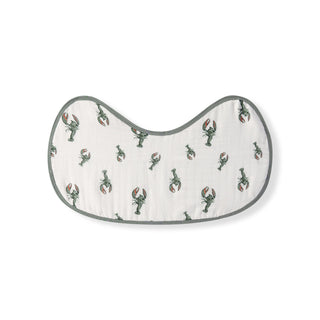 Mint Lobster Contour Four Layer Burp Cloth